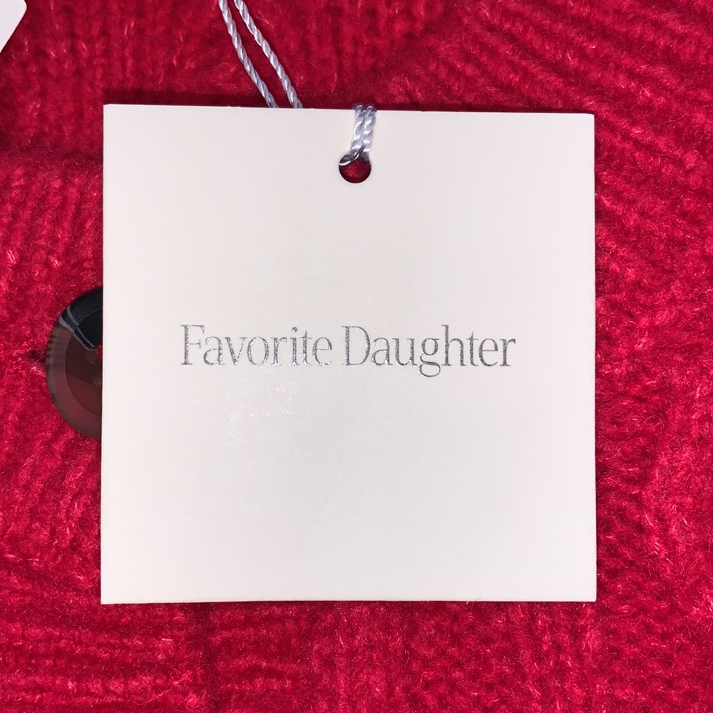Favorite Daughter Wool & Cashmere Blend Cable Cardigan Sweater - Picture 4 of 6